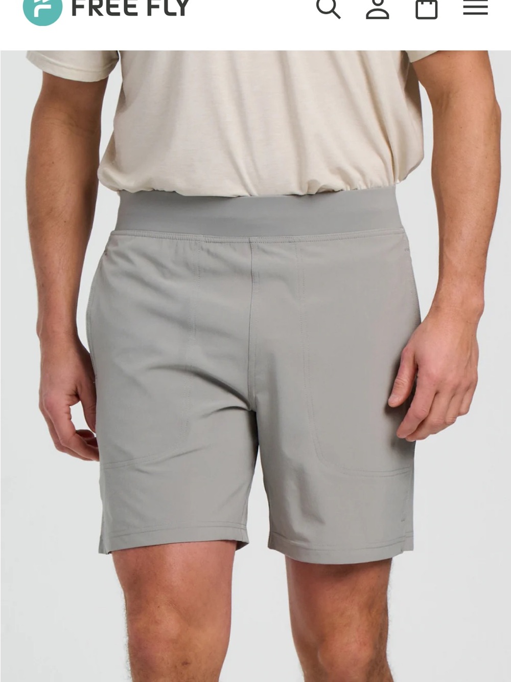Lululemon Men's Grey Performance Stretch Shorts